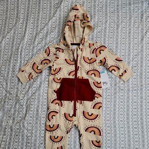 41. PL: Baby hooded one piece.  12M.  NWT